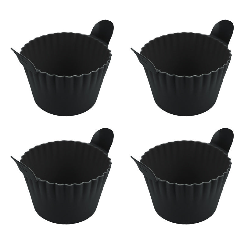 4-6 reusable silicone air fryer liners & baking cups – non-stick kitchen tools for eggs, cakes, meatballs. eprolo