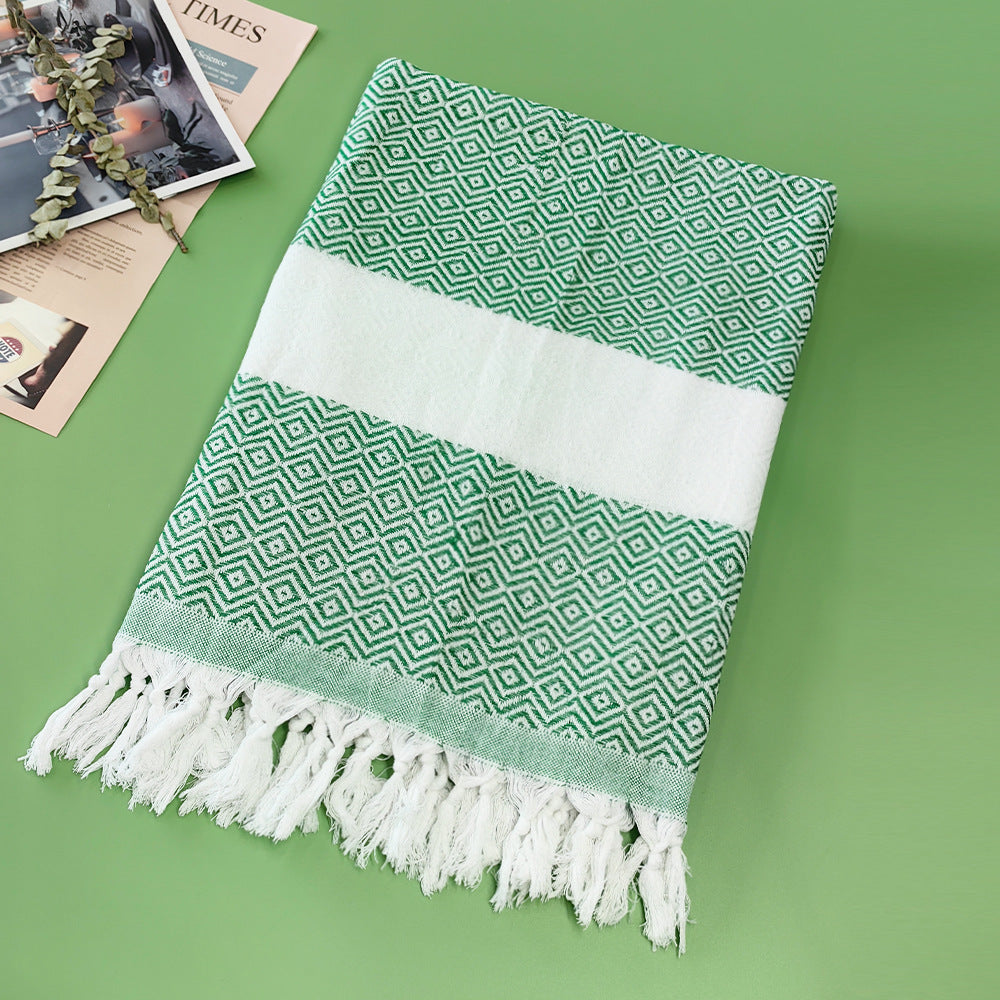 Turkish Beach Towel Striped Fringe Quick-Dry Large Size Cotton Bath Towel Multiple Styles Wholesale eprolo