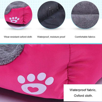 New, soft, and cozy fleece pet bed. Waterproof bottom. Suitable for small, medium & large pets. Keeps pets warm. - Smart Savvy