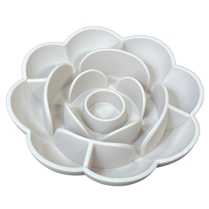 New Portable Dog Bowl Pet Feeder Licking Silicone Dog Bowl Slow Feeder Flower eprolo