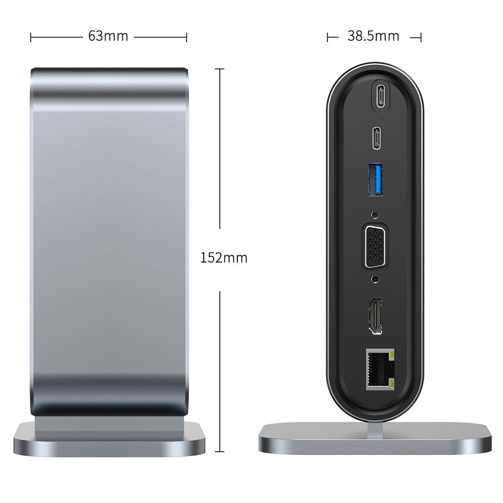 12 in one docking station Typec vertical multi interface suitable for Apple, Huawei, Mac docking stations eprolo