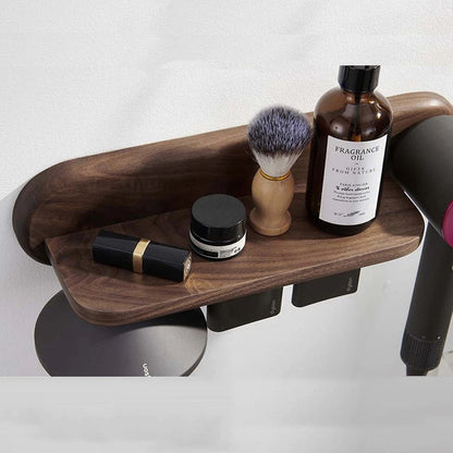 Wall Mount Hair Dryer Holder for Dyson Supersonic Hair Dryer Walnut Beech Wood Hair Dryer Bracket eprolo