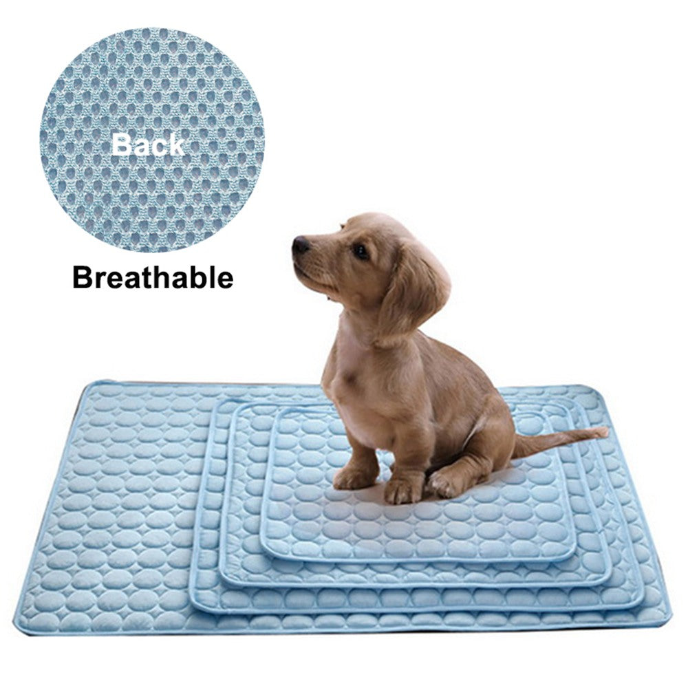 Dog Mat Cooling Summer Pad Mat For Dogs Cat Blanket Sofa Breathable Pet Dog Bed Summer Washable For Small Medium Large Dogs Car eprolo