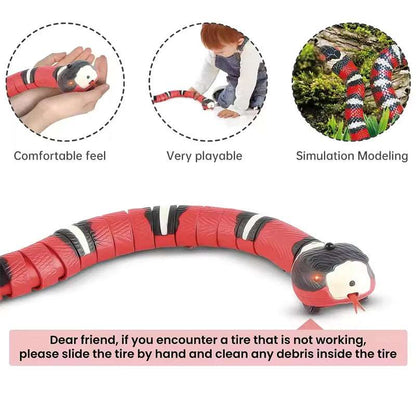 USB Rechargeable Interactive Cat Toy with Smart Sensing, an Automatic Electronic Snake for Kittens' Indoor Play. - Smart Savvy