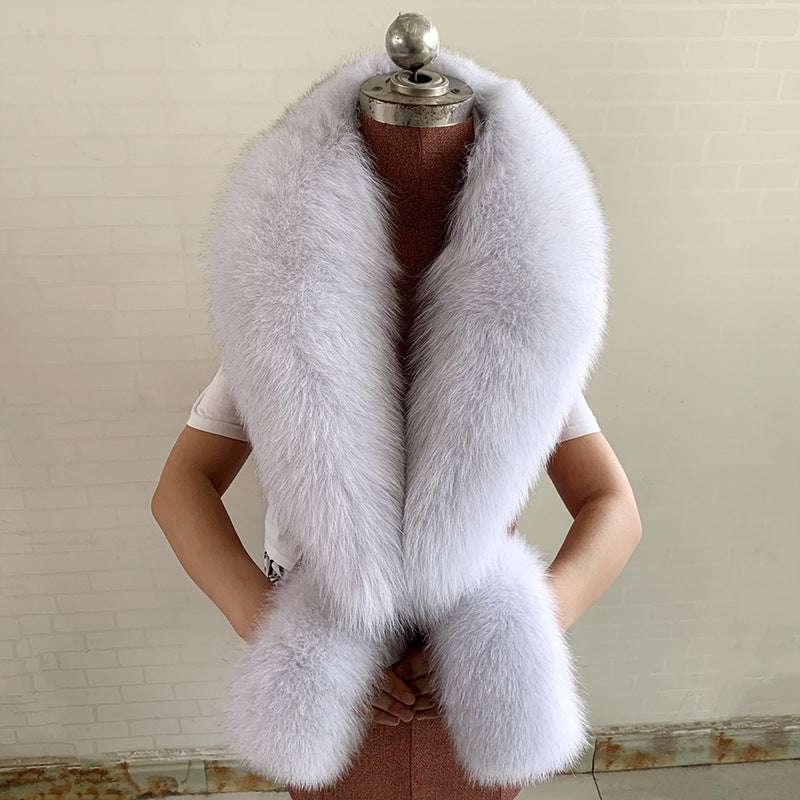 Real Fox Fur Horn Collar Fashion Fur Decorative Collar Jewelry - Smart Savvy