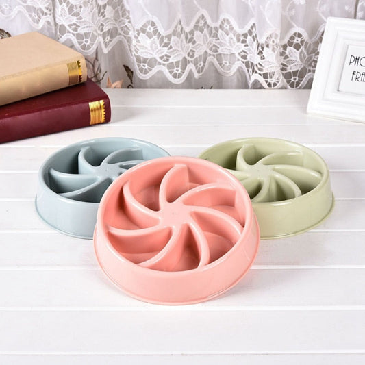 Pet Dog Slow Eating Training Bowl for Puppy Kitten Plastic Food Feeding Bowl Pet Avoid Choke Feeder Pet Dog Training Bowl eprolo