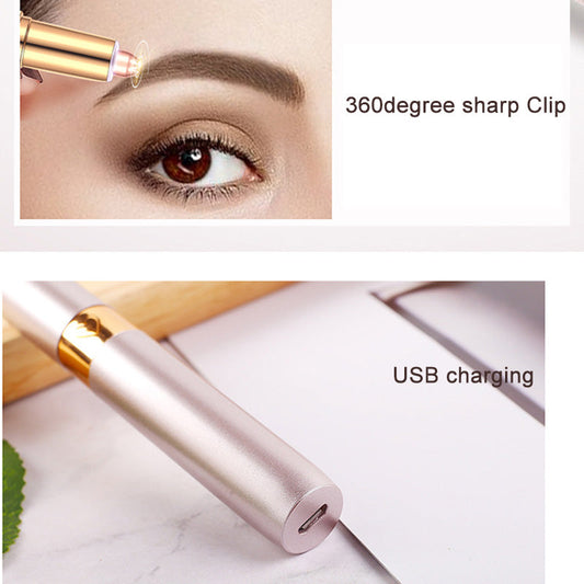 New Electric Eyebrow Trimmer USB Rechargeable Eyebrow Trimmer Easy To Clean Eyebrow Trimmer Shaver Eyebrow Trimmer Epilator eprolo