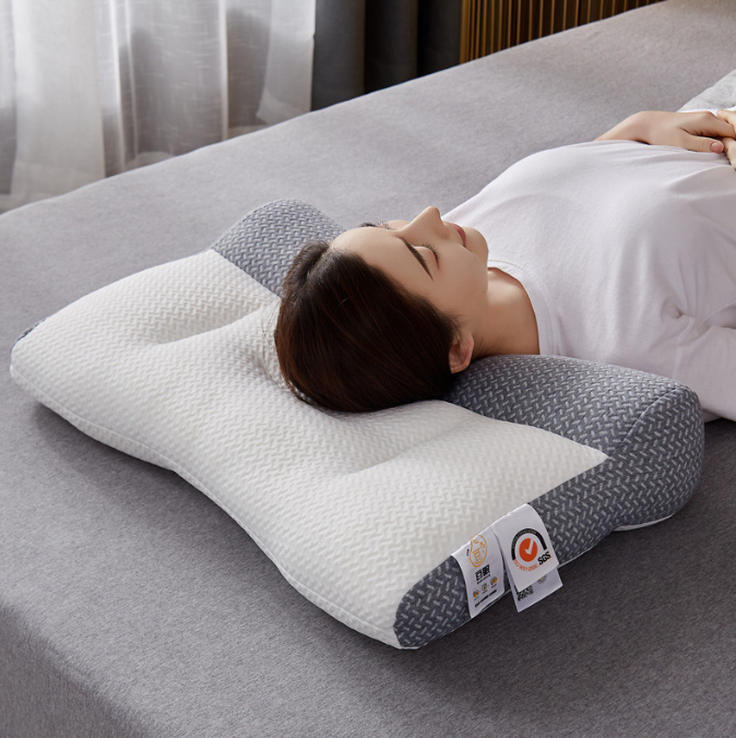 Japanese soybean fiber pillow reverse traction cervical vertebra repair pillow pillow pillow core neck protection pillow eprolo