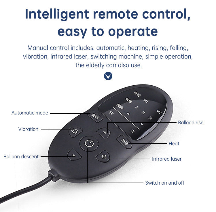 Smart Heated Back Massager with Air Traction & Infrared Therapy – Relieve Lower Back Pain Fast - Smart Savvy