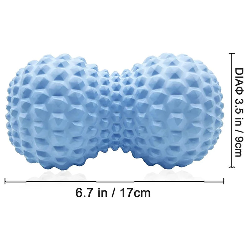 EVA Peanut Massage Ball Double Lacrosse Massage Ball Mobility Ball for Physical Therapy Deep Tissue Massage Tool Back Hand Foot eprolo