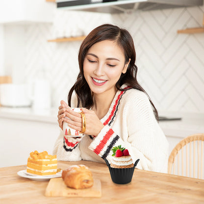 4-6 reusable silicone air fryer liners & baking cups – non-stick kitchen tools for eggs, cakes, meatballs. eprolo