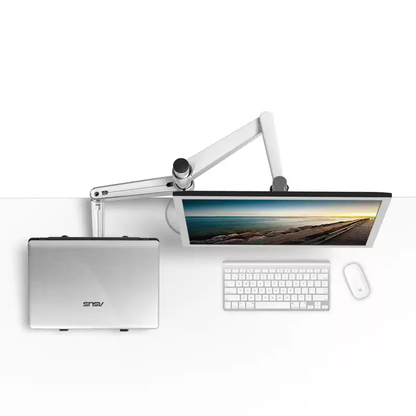 Monitor stand arm, laptop stand, double section arm, desktop computer display screen, aluminum alloy dual screen office eprolo