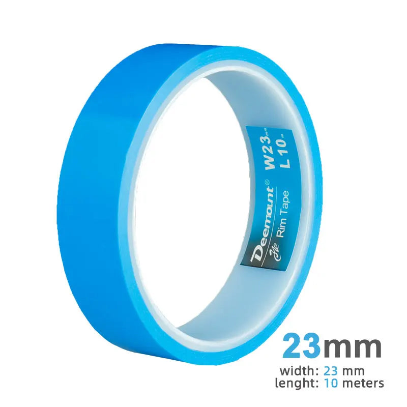 Tensilized Strapping Tape for Tubeless Bicycle Rims, 9.14m long, widths of 23/25/27/29/32/34mm, good residue-holding. - Smart Savvy