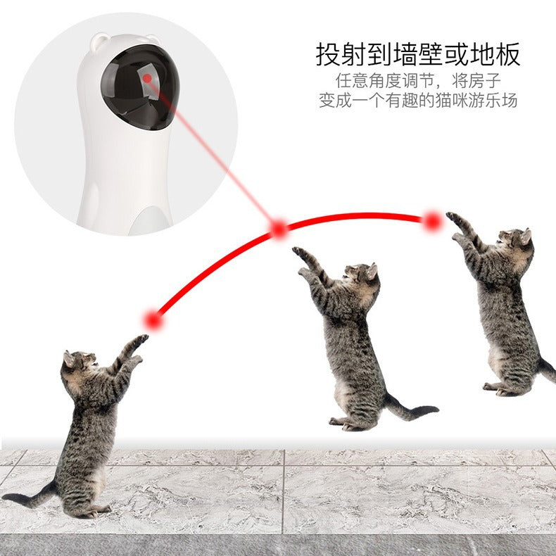 Cat Laser Toy Automatic Timing Laser Cat Toy Dual Power Supply LED Laser Wand Pet Laser Toy eprolo
