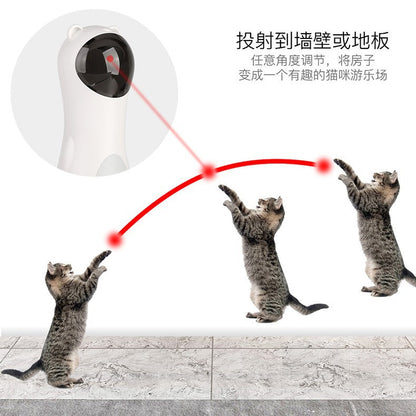 Cat Laser Toy Automatic Timing Laser Cat Toy Dual Power Supply LED Laser Wand Pet Laser Toy eprolo