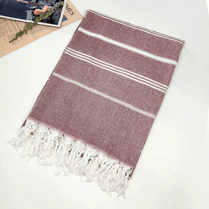 Turkish Beach Towel Striped Fringe Quick-Dry Large Size Cotton Bath Towel Multiple Styles Wholesale eprolo