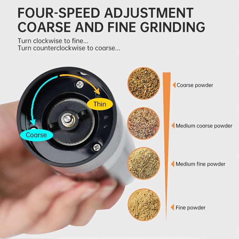 USB Charging Electric Pepper & Sea Salt Grinder with Base and Double Support for Easy Charging and Use - Smart Savvy