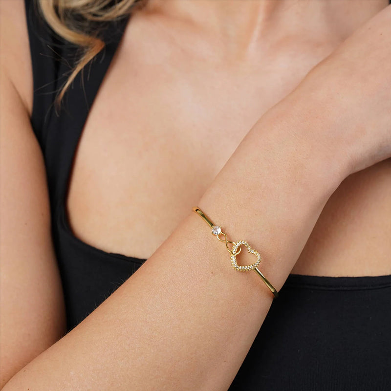 2025 Infinite - Symbol Hollow - Heart Bracelet for Daughter, with Gift Box, Ideal for Her Birthday Party and as an Adult Gift - Smart Savvy