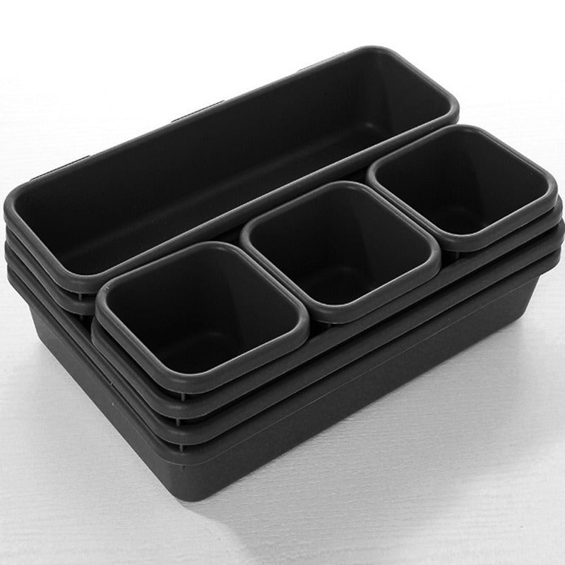 8pcs/set Adjustable Drawer Organizer Box Trays Make Up Cosmetics Sundries Divider Holder Kitchen Bathroom Closet Jewellery Box eprolo