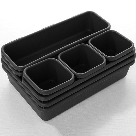 8pcs/set Adjustable Drawer Organizer Box Trays Make Up Cosmetics Sundries Divider Holder Kitchen Bathroom Closet Jewellery Box eprolo
