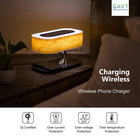 Modern led table lamp for bedroom dimmable bluetooth Speaker phone Charger wireless desk lamp bedside lamp table light tree lamp eprolo