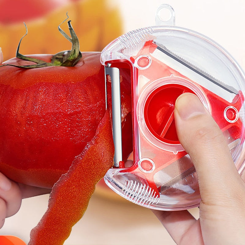 Magic Trio Peeler Set Slicer Stainless Steel Peeler Shredder Julienne Cutter Multi Peel Blade Zesters Grater Kitchen Tool eprolo