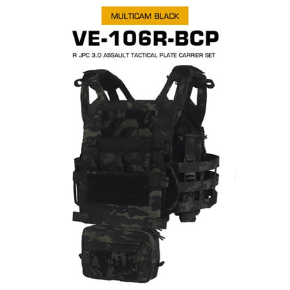 R Series JPC 3.0 Assault Tactical Set, Quick-Release, for Airsoft & Hunting, with Pouch. - Smart Savvy