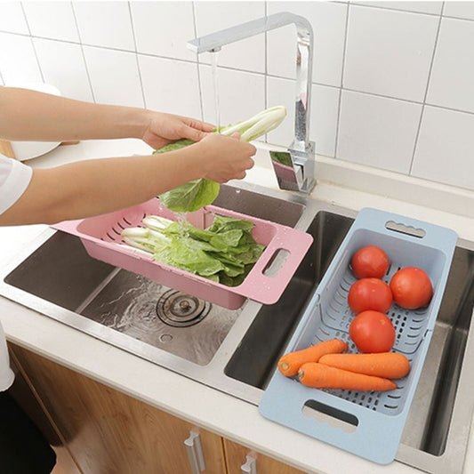 Kitchen Sink Dish Drainer Drying Rack Washing Holder Basket Organizer Kitchen Vegetables Water filter basket Shelf eprolo