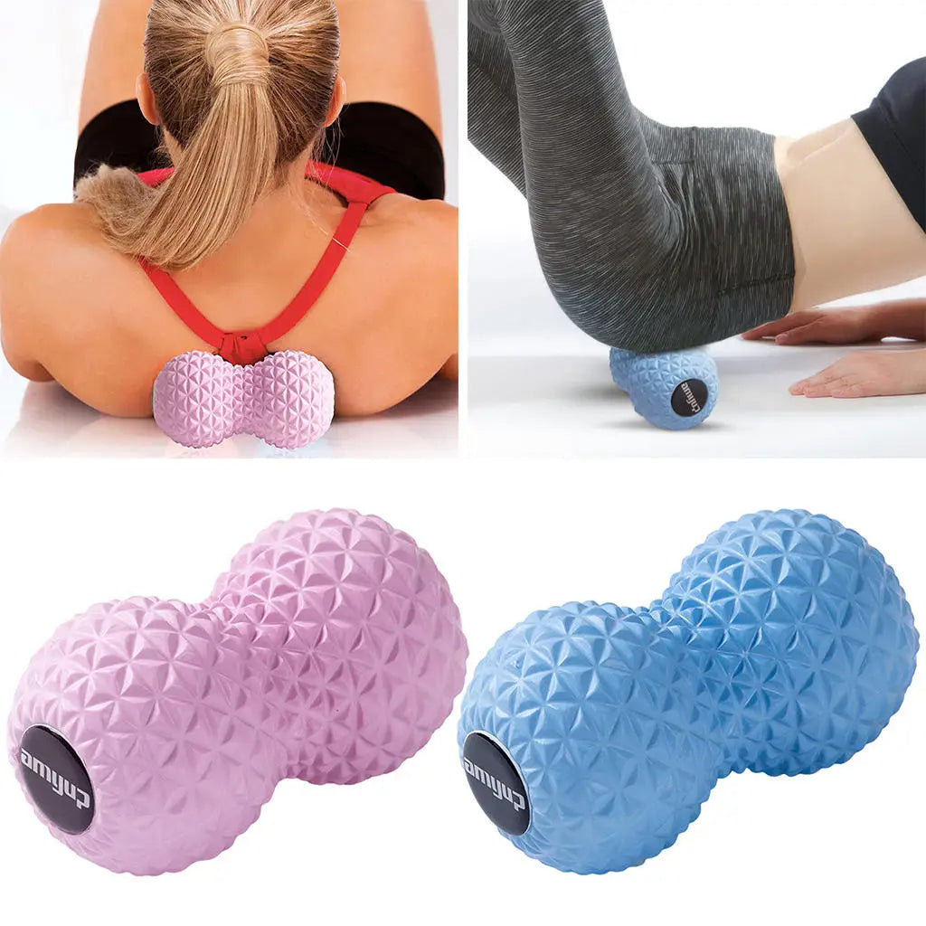 EVA Peanut Massage Ball Double Lacrosse Massage Ball Mobility Ball for Physical Therapy Deep Tissue Massage Tool Back Hand Foot eprolo