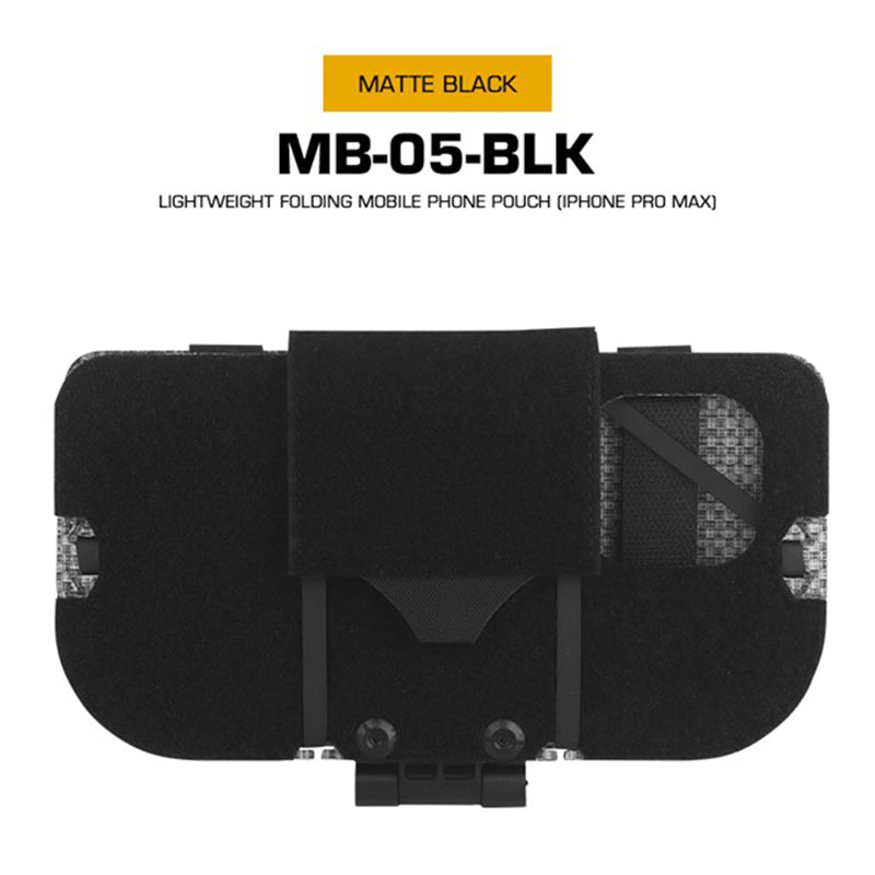 Tactical Phone Pouch, Molle, for Airsoft, Camping, Hunting. Foldable, for Phone & Map. - Smart Savvy