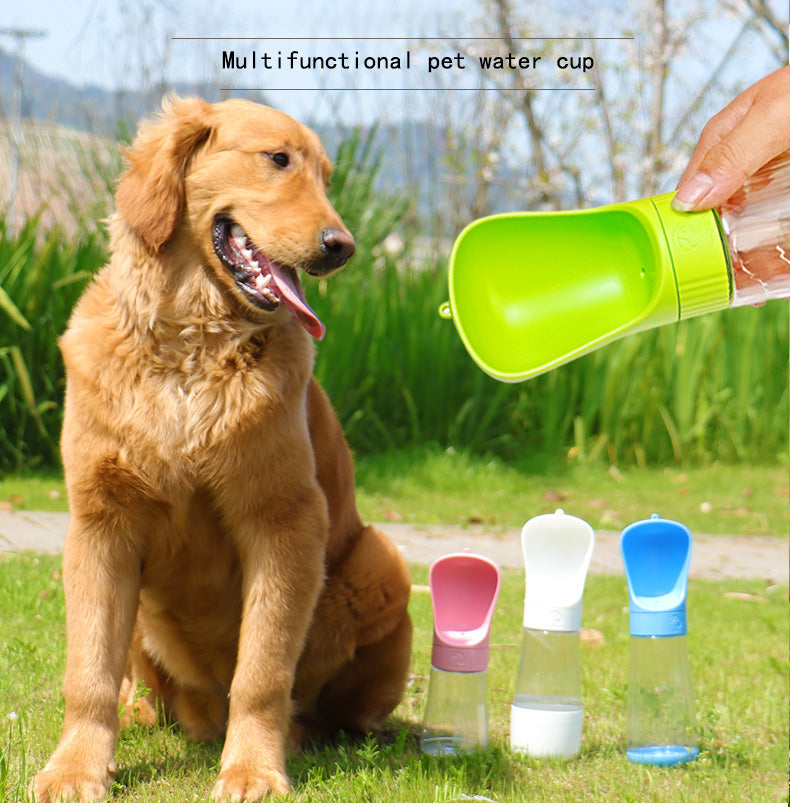 Pet Dog Accompanying Water Cup Outdoor Drinking Water Feeding Water Drinking Fountain Teddy Portable Water Bottle Water Bottle Outing Supplies eprolo