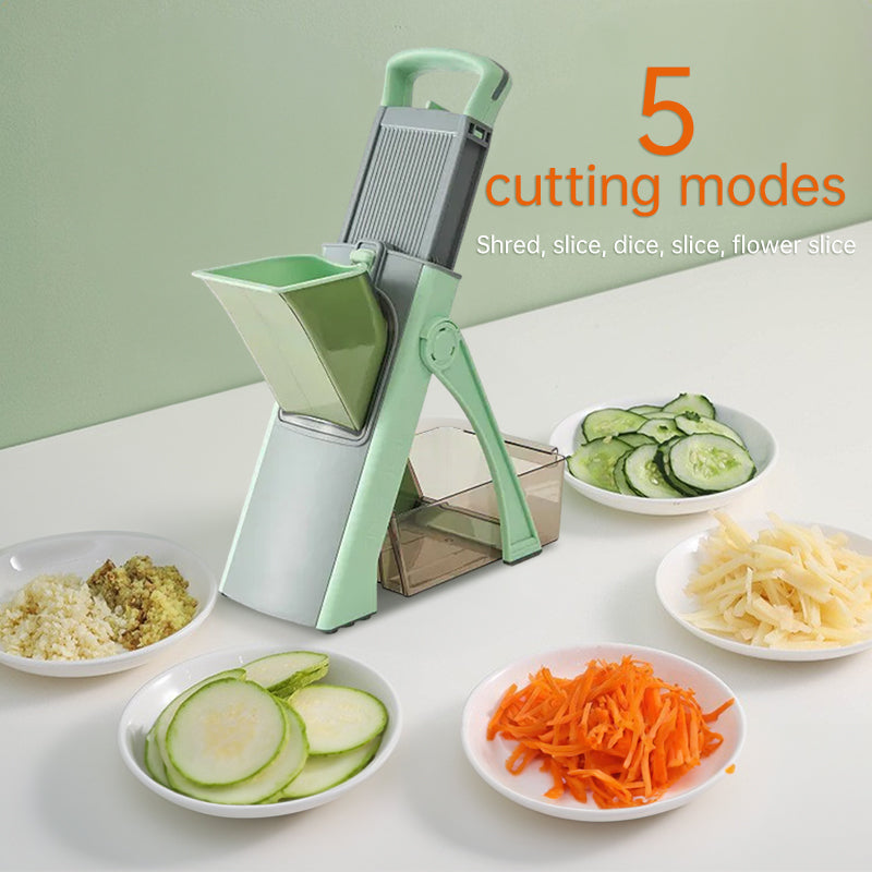 Multifunctional veggie & fruit slicer-grater. Chop, grate, slice potatoes efficiently. Ideal kitchen tool. - Smart Savvy