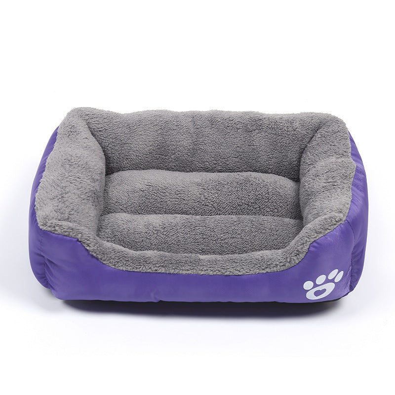 New, soft, and cozy fleece pet bed. Waterproof bottom. Suitable for small, medium & large pets. Keeps pets warm. - Smart Savvy