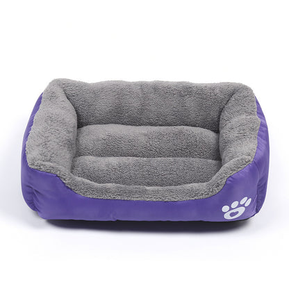New, soft, and cozy fleece pet bed. Waterproof bottom. Suitable for small, medium & large pets. Keeps pets warm. - Smart Savvy