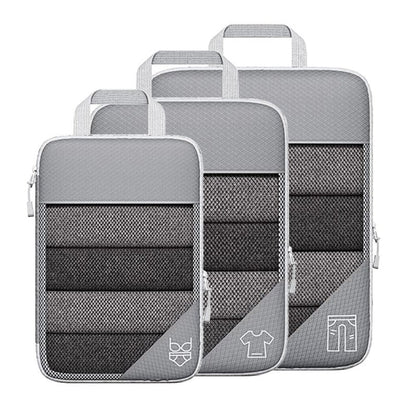 Travel Compressible Storage Bag Storage Bag Set with Shoe Bag Mesh Visual Luggage Storage Organizing Storage Bag eprolo