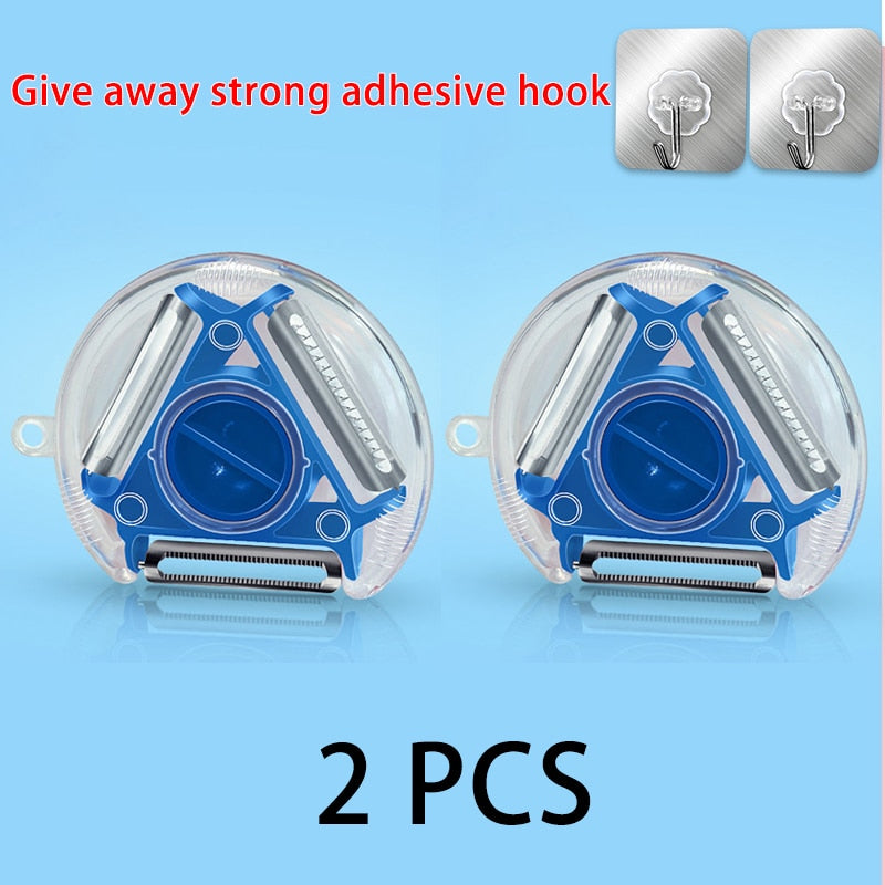Magic Trio Peeler Set Slicer Stainless Steel Peeler Shredder Julienne Cutter Multi Peel Blade Zesters Grater Kitchen Tool eprolo