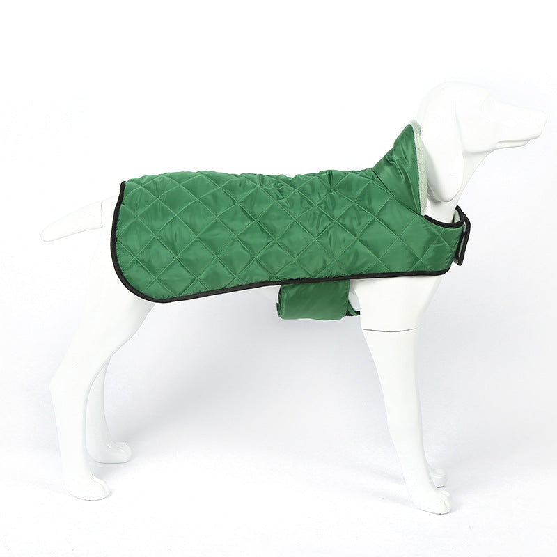 Heated Pet Clothing - New Fashion Warm Dog Cotton Jacket with Short Rabbit Fur - Smart Savvy