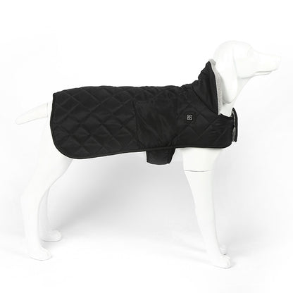 Heated Pet Clothing - New Fashion Warm Dog Cotton Jacket with Short Rabbit Fur - Smart Savvy