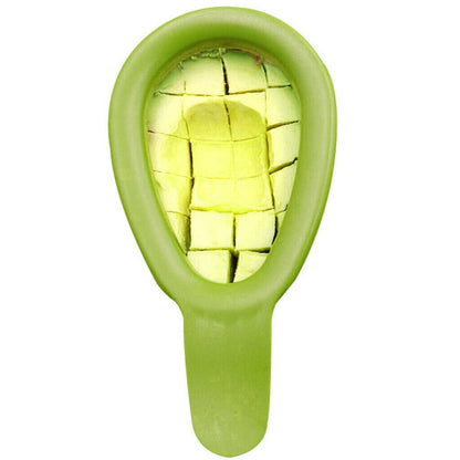 Avocado Slicer Melon Fruits Vegetable Cutter Stainless Steel Kitchen Hand Tool Gadgets Dice Cube eprolo