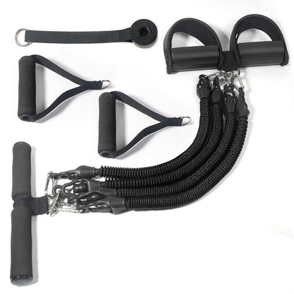 11Pcs Multifunction Sit-up Resistance Band 4-Tube Latex Elastic Yoga Pull Rope Expander Fitness Equipment eprolo