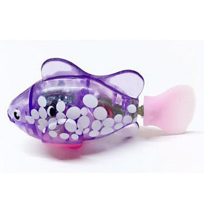Luminous Electric Swimming Fish Toy Electronic Pet Fish Robot Fish Baby Bath Toy eprolo