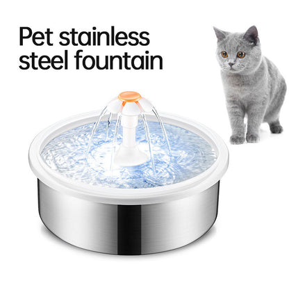 Stainless Steel Pet Fountain Large Capacity Water Circulation Drinking Water Dispenser Silent Water Feeder Pet Water Dispenser eprolo