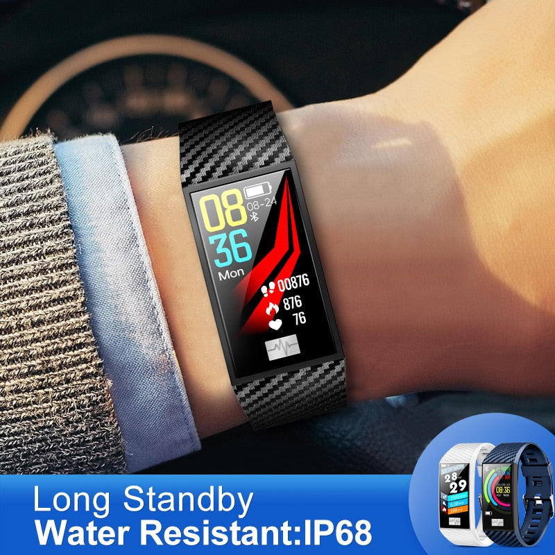 DT58 Smart Bracelet With Heart rate Monitor ECG Blood Pressure IP68 Fitness Tracker Wrisatband Smart Watch eprolo