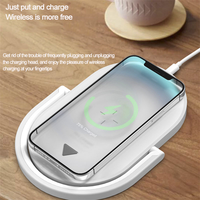 Night Light Wireless Charger 15W Fast Charge with Mobile Phone Stand Desk Lamp Power Bank eprolo