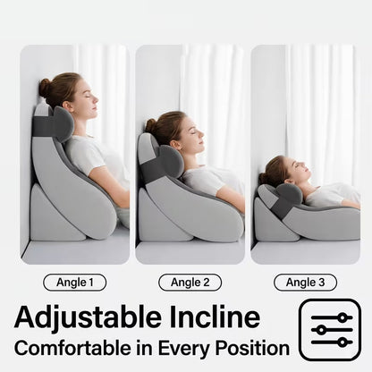 Large Memory Foam Reading Pillow - Adjustable Bed Backrest for Gaming, TV, Work & Relaxation eprolo