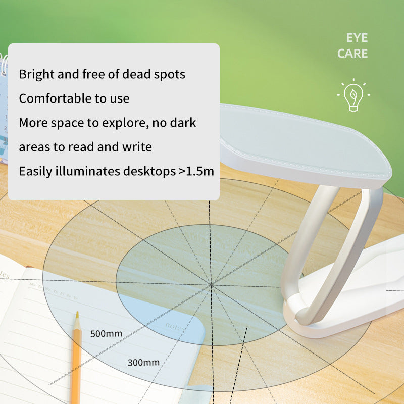 Folding USB Rechargeable Eye Protection Desk Lamp Led Study Touch Student Children Desk Reading Bedside Lamp eprolo