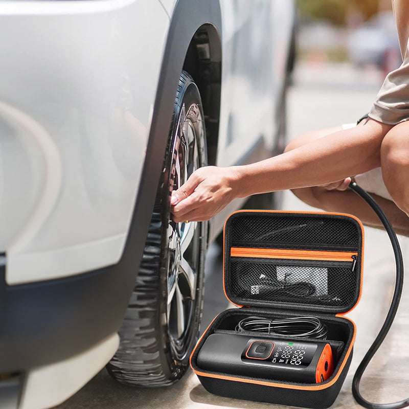 Case Fit for Skight, LOLSSA, Teffim, Hafuloky, Frarome, and ILTIDE Tire Inflators, Portable Air Compressor Version. - Smart Savvy