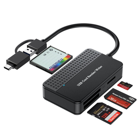 USB 3.0 Four in One USB 3.1 CF SD TF MS Memory Card/DSLR Camera Card Reader Type-c eprolo