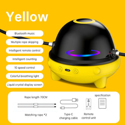 Smart Rope Skipping Machine Smart Jump Rope Machine 10-level Speed Adjustment Led Seven-color Light Wireless Music Function eprolo