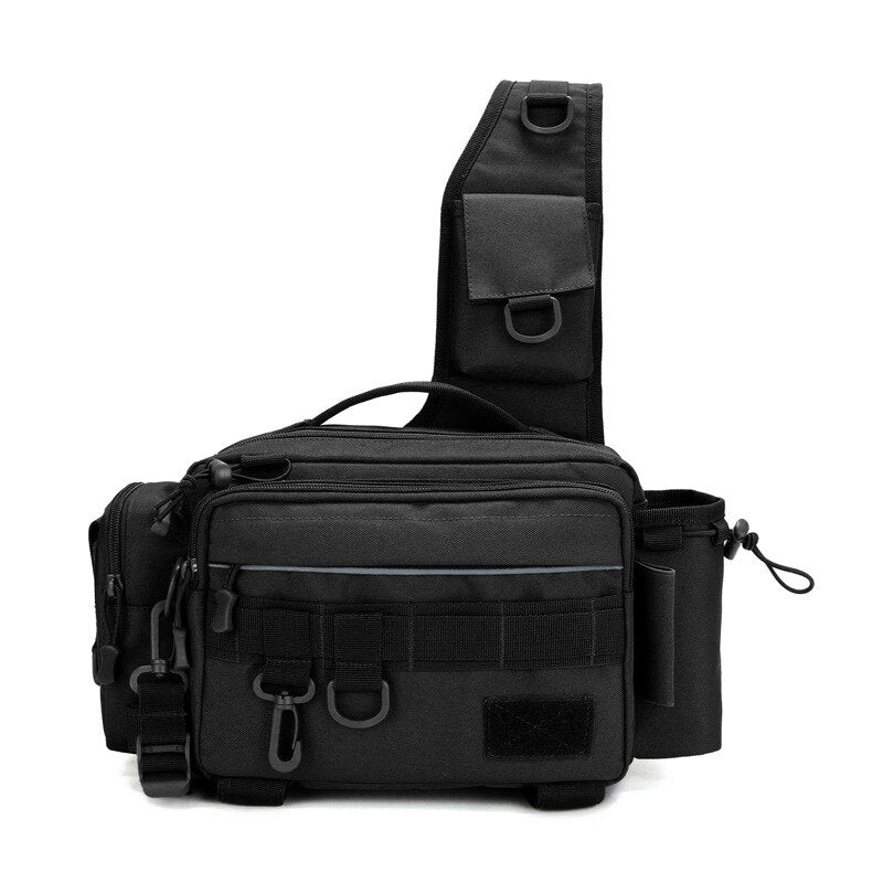 Multifunctional Fishing Tackle Bags Single Shoulder Crossbody Bag Waist Pack Fish Lures Gear Utility Storage Fishing Bag  X232G eprolo